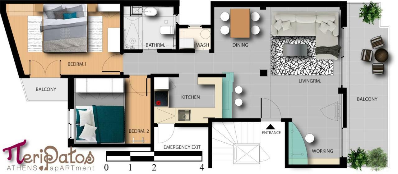 Peripatos Apartment 아테네 외부 사진